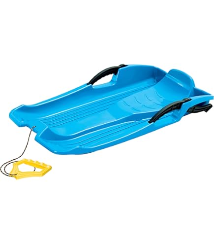 Luge TOPO Pour Enfants 1 à 3 Ans – Avec Dossier, Ceinture De Sécurité Et Corde De Traction (72 X 37 Cm)