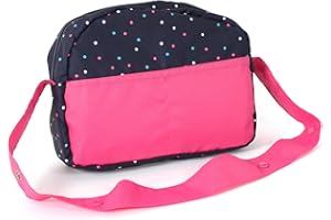 Bayer Chic 2000 - Wickeltasche für Puppen, Puppenwickeltasche, Puppenzubehör, Puppentasche, Konfetti, pink, 853-84