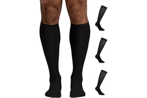 POMPEA Microfibra Calze al Ginocchio (Pacco da 3) Uomo