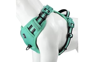 RUOXZZSU Arnés Perro, Grande Mediano Pequeño Arnés Pecho Antitirones Perros Reflectantes Arnés para Perros Adiestramiento y Correr