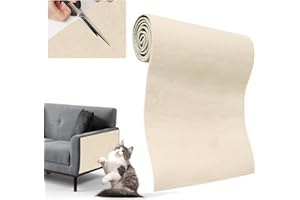 Yokuni Tiragraffi Divano - 200 x 40 cm Tiragraffi per Gatti Divano, DIY Antigraffio per Gatti, può Essere Ritagliato, Proteggi Divano Graffi Gatto per Divani, Porta e Muro