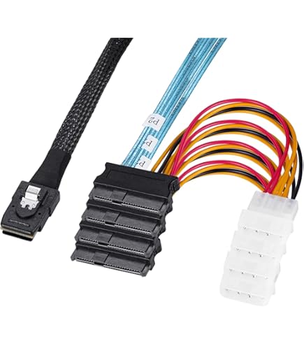 YIWENTEC Mini SAS 36 Pin SFF-8087 A (4) SFF-8482 Conectores Con - Foto 5