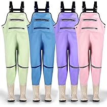 Waders Per Bambini - Stivali Da Pesca Impermeabili Con Bretelle - Foto 8