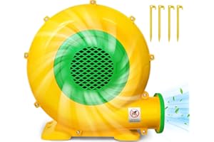 LIROPAU Ventilatore di Aria del Castello Gonfiabile 750W, Soffiatore Gonfiabile con Pompa ad Aria Elettrica, Pompa Elettrica per Gonfiaggio per Uso Commerciale e Domestico per Castello Gonfiabile