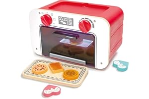 Hape - Forno biscotti magici | Giocattolo interattivo con suoni, luci e timer, biscotti cambia-colore e piastra per gioco di ruolo dai 3 anni su