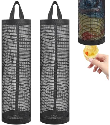 2 Sacs Rangement Suspendus QEQSHQO - Maille Respirante - Pour Cuisine/Salle Bain
