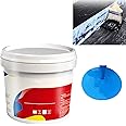 Waterproofing Coatings for External Roofs, Roof Repair Waterproofing Adhesive, Wall Bathroom Roof Water-Based Waterproof Coating,Quick-Drying Sealant Waterproof Agent (Blue, 1kg)