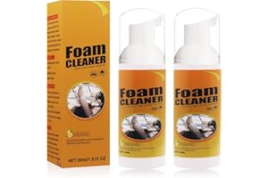 KUIRUNRX Nettoyant Mousse,Multifonctionnel Foam Cleaner,Nettoyant en Mousse Warmtint,Portable Nettoyant pour Sièges De Voiture, pour Cuisine/Salle De Bain/Voiture/Bain/Tables De Cuisson,100 ML (2pcs, 30ml)