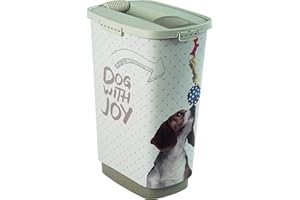 Rotho Mypet Cody Récipient pour Aliments pour Animaux Domestiques de 50 l avec Couvercle et Goulotte pour un Dosage Pratique, Plastique (PP) sans BPA, Exemple, 50 l (39,7 X 29,6 X 58,5 cm)