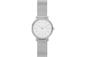 Skagen Signatur Watch for Women, Quartz Movement with Stainless Steel or Leather Strap