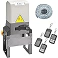 JIELI 1800lb Chain Driven Automatic Sliding Gate Opener with 4 Remote Controls, Gate Openers with Remote Complete kit for Sliding Gate Up to 40 Feet，Electric Rolling Driveway Slide Gate Motor