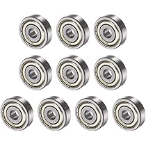 Cuscinetti A Sfera R1660ZZ 6x16x5 Mm - 10 Pezzi In Acciaio Al Cromo Per Trasmissioni