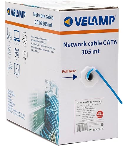 Câble Ethernet Exterieur CAT5e 305 M - Cuivre Pur 23 AWG - Résistant Intempéries - Labgear - 7