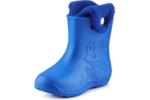 Ladeheid Eva Kinder Jungen Mädchen Gummistiefel Regenschuhe gefüttert Regenstiefel Gummischuhe LA-CA-04