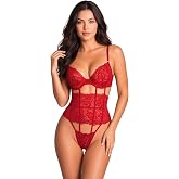 New Dreams Fantezi Dantelli Fantezi Korse İ&ccedil; Giyim Takımı Dekolteli, Seksi, Zarif ve Şık Askılı Tasarım