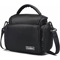 Borsa Per Fotocamera In Tela CWATCUN - Convertibile In Zaino/Messenger, Con Inserto Amovibile, Per Reflex, Obiettivi E Accessori