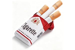 KOMUNJ Cigaretthundleksak, gnisslande hundleksak, för hundar valpar, plyschhundleksak för små stora hundar, interaktiva hunda