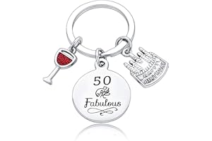 BESPMOSP Happy Birthday Gifts Women Keychains Teen Girls Keyrings Jewellery Presents For Mum Grandmother