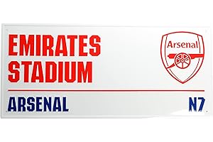 FOCO Arsenal Emirates Stadium Metal Street Sign, N7, Official Football Club Merchandise