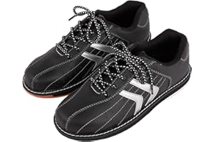 NGARY Men's Professional Bowling Shoes Non-Slip Wear-Resistant Bowl Athletic Shoe for Right Handed Bowlers