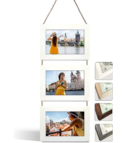 PORTAFOTO A PARETE CORNICE PORTAFOTO CUORE IN LEGNO SHABBY CHIC STILE FOTO
