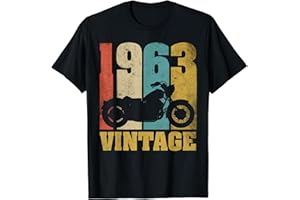 60 Anniversaire Cadeau Papa Papy Motard Moto Vintage 1963 T-Shirt