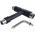Vinsani All-In-One Skate Tools Multi-function Portable Skateboard T-Shape Tool Accessory with T-type Allen Key