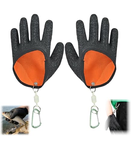 Savage Gear Aqua Guard Gloves - Gants Protection Anti-coupure + Aimant 3 Kg Pour Pêche Prédateurs
