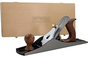 Faithfull Nr. 5 Rauhbankhobel in Holzbox – Präzisionsgefertigter Handhobel aus Gusseisen für Hart- und Weichholz, die Holzvorbereitung, Tischlerarbeiten und allgemeine Zimmereiarbeiten