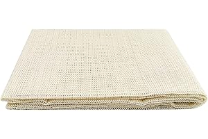 Comzantor 2 Piezas Malla Antideslizante Alfombra, Recortable Red Antideslizante para Alfombras, Base Alfombrilla Antideslizantes, para Hormigón, Azulejos, Mármol y Madera (Blanco, 110x160 cm)