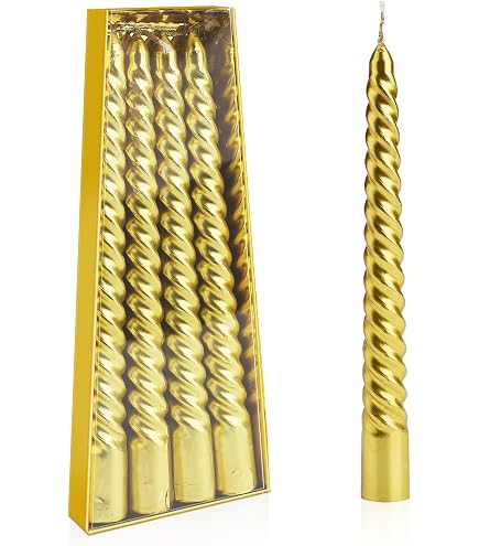 Bougies Danoises Torsadées LUMELY - Lot De 6 Bougies Bleu Roi - 24 Cm De Haut - Brûlent 7 Heures - Sans Suie Et Sans Odeur - Déco Fête Et Intérieur