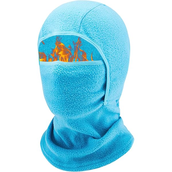 Passamontagna Tempest Protettivo Antivento: Scalda Collo In Pile Con Maschera Viso Per Sci, Corsa E Inverno - Adulto E Bambino - 3