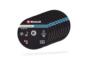 EINHELL ACCESSORIES Original Einhell Dischi da taglio per metallo, 10 pezzi, Ø 230 mm (taglio veloce, lavorazione del metallo, taglio facile, certificato MPA, indipendente dal marchio)