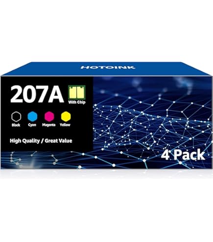 Hp 207a HenceBuy 207A Toner Con Chip Compatible Con W2210A Cartucho De Tóner Para M282nw M255dw M283 M283fdn M255nw W2211A W2212A W2213A Negro Cian Amarillo Magenta Hp Color Laserjet Pro Mfp M283fdw