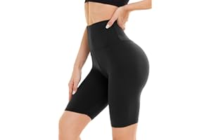 DDOBB Damen Radlerhose High Waist Kurze Sporthose Bauchweg Shorts Blickdicht Knielang Sportshorts Unterhosen Leggings Sommer für Sport Yoga Gym
