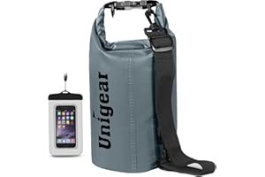 Unigear - Bolsas Impermeables, Bolsas Impermeables, Bolsas secas (2 L/5 L/10 L/20 L/30 L/40 L) para Actividades al Aire Libre y Deportes acuáticos para Acampar náutico Kayak Pesca con una Bolsa