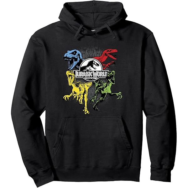 Jurassic World Movie Logo Pullover Hoodie Pink Jurassic World