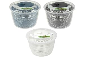 AAD Easy & Efficient Salad Drying - The Ultimate Salad Spinner | 5000ML Salad Spinner (Assorted Colours)