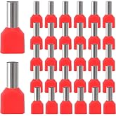 FASBET 100 Twin Ferrules 10 mm&sup2;, 2 Double Ferrules, Ferrule Set (100 Pieces)