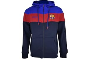 REAL MADRID FC Barcelona Hoodie offen Barça Match Navy Jacke mit Lizenz – Erwachsenengröße M
