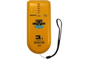 allsun Stud/Metal/AC Wire 3 in 1 Detector Precise Wall Scanner for Studs Centre Finding, Live Wires & Metal Pipes (≤30mm Depth), with Spotlight Alert & Groove Marking Plasterboard Walls