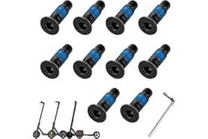 ulip Scooter Vis à Tête Frontale Accessoires Kit de Vis Fixe 10 PCS Compatible pour Xiaomi M365 1S Pro Mi3 Ninebot Max G30 ES Série F Série Scooter