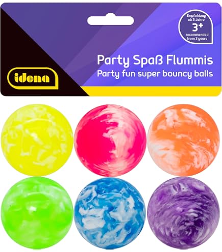 Baker Ross Flummis – 10 Stück, Glitzernde Hüpfbälle In 5 Farben, 3 Cm Durchmesser