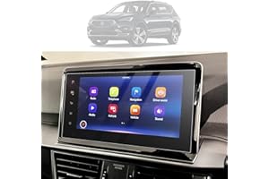 [2 unidades] LUWU Compatible con Seat Tarraco 2021+ / Seat ibiza/Seat Arona 2022 Protector de Pantalla de Navegación,HD,PET,4H GPS Transparente Pantalla Táctil 9,2 Pulgadas