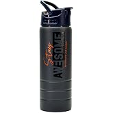 Paslanmaz 304 &Ccedil;elik Matara Pipetli Motivasyon Matarası Suluğu 304 &Ccedil;elik Suluk F&uuml;me 750 ml 1156