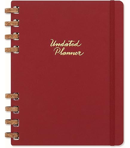 BIROYAL Dagplanner, ongedateerd, A5, spiraalbound, dagelijkse planner, to-do-planner met afsprakenplanner, notities en planning, 7 uur tot 22 uur met intervallen van 30 minuten, to do-lijsten, boek