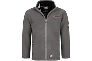 Geographical Norway Usine Men Distribrands - gruby ciepły męski polar z zamkiem błyskawicznym - kurtka zimowa ciepła męska miękka - bluza z miękką podszewką, długie rękawy