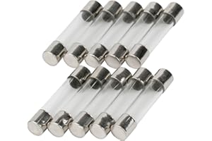 10er Packung SeKi Feinsicherung 15A, 6x30mm, Träge; Glassicherung 250V