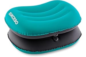 SUKCESO [2er Set] Aufblasbare Camping Kissen — Ultraleicht Aufblasbares Kissen für Strand — 90 g/Stück — Wasserfest Komprimierbar Bequem Aufblasbar Kopfkissen Strandkissen für Outdoor Reisen, Wandern