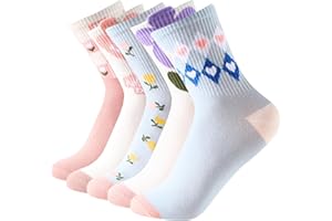 BALSETI Calcetines Sport Transpirables 85% Algodón. Pack de 6 Pares de Calcetines Deporte Mujer Diseños Divertidos. Ideal para uso diario y actividades deportivas. Comodidad a cada paso. Talla Única 35-41